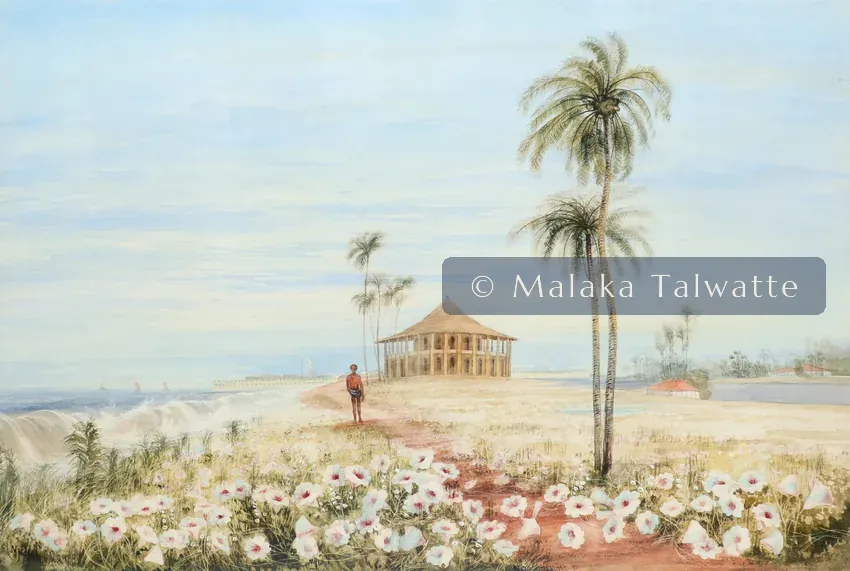Andrew Nicholl: A Beach in Ceylon.