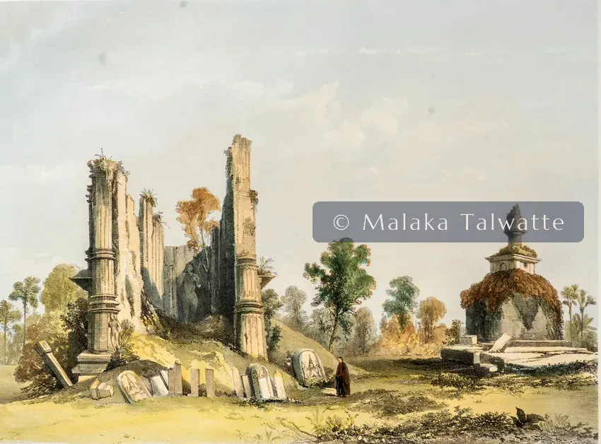 Captain Charles O'Brien: Ruins at Pallanarrua.