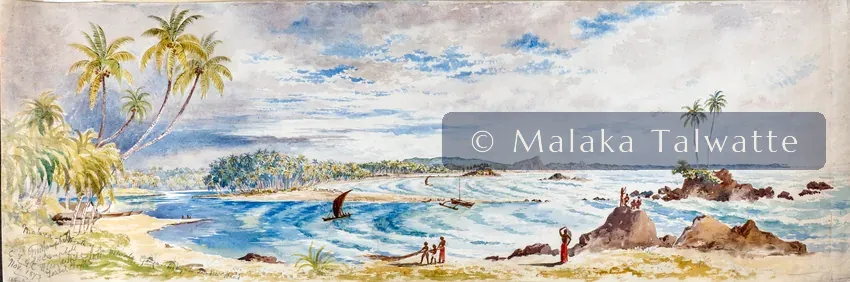 Constance Gordon-Cumming: Matura, Mouth of the Milwale Ganga, Looking Towards Dondra Head.