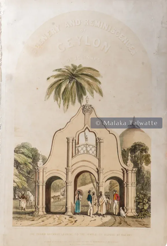John Deschamps: The Grand Archway Leading to the Temple of Buddhu at Kalany.