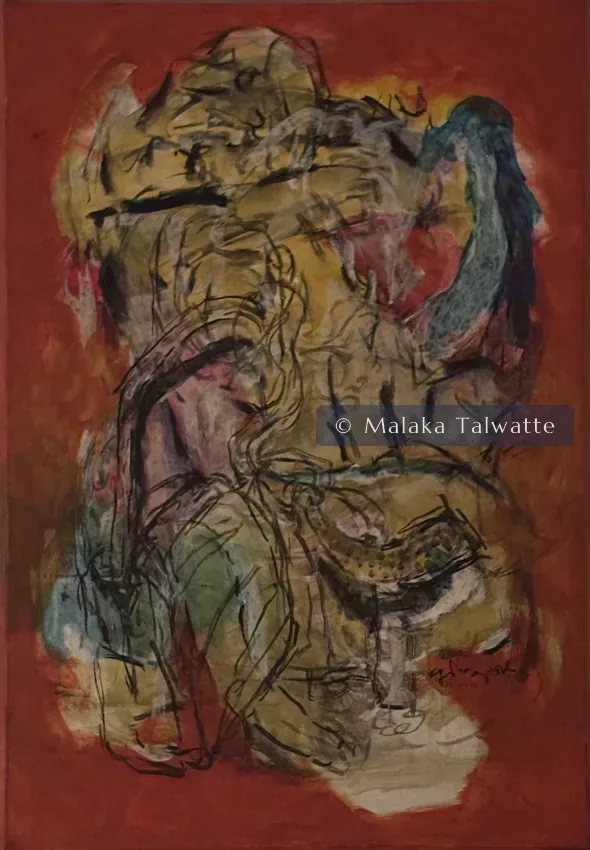 A work by Koralegedara Pushpakumara from the Talwatte Collection