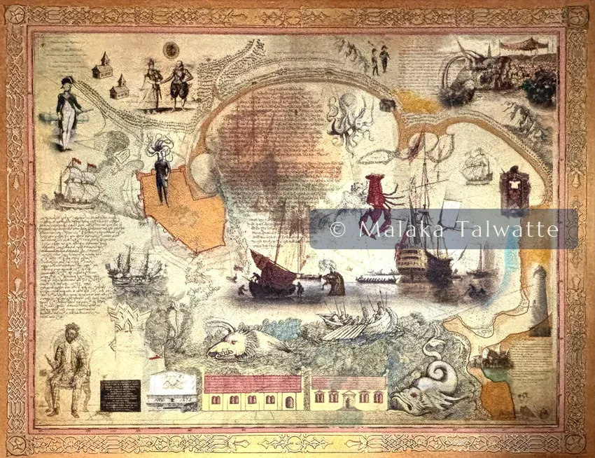 A work by Pala Pothupitiye from the Talwatte Collection