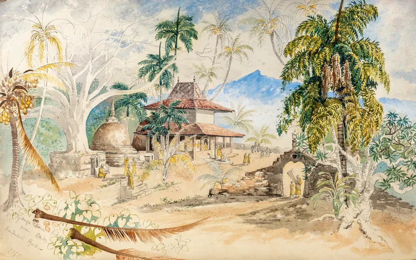 Constance Gordon-Cumming: Gangarami Vihara Near Kandy.