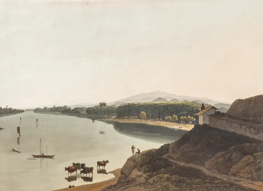 Samuel Daniell's 1808 aquatint: View of Caltura.