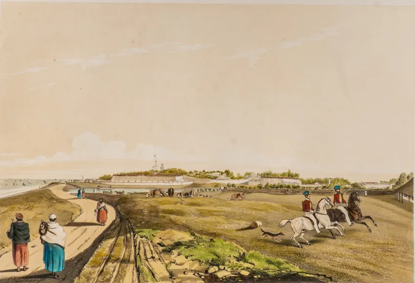 John Deschamps: The Fort of Colombo From the Galle-Face Esplanade.