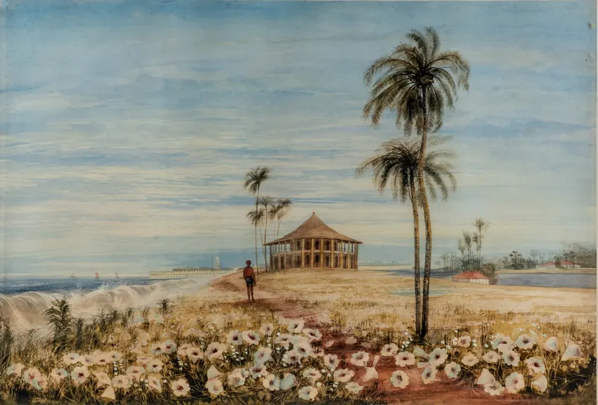 Andrew Nicholl: A Beach in Ceylon.