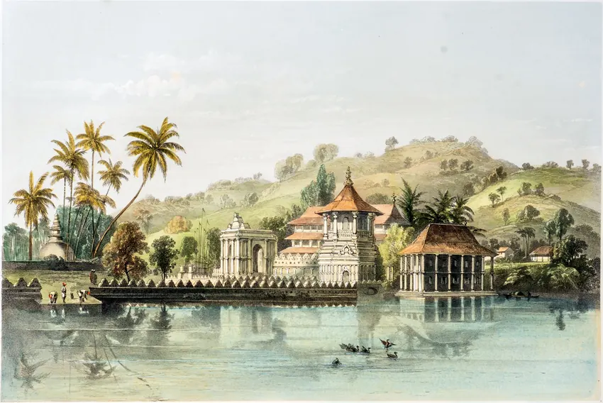 Captain Charles O'Brien: The Malagawa Temple, Kandy.