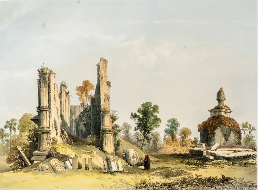 Captain Charles O'Brien: Ruins at Pallanarrua.