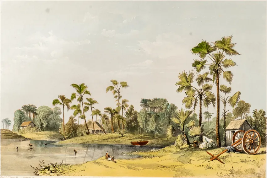 Captain Charles O'Brien: Ferry on the Road from Manaar to Colombo.