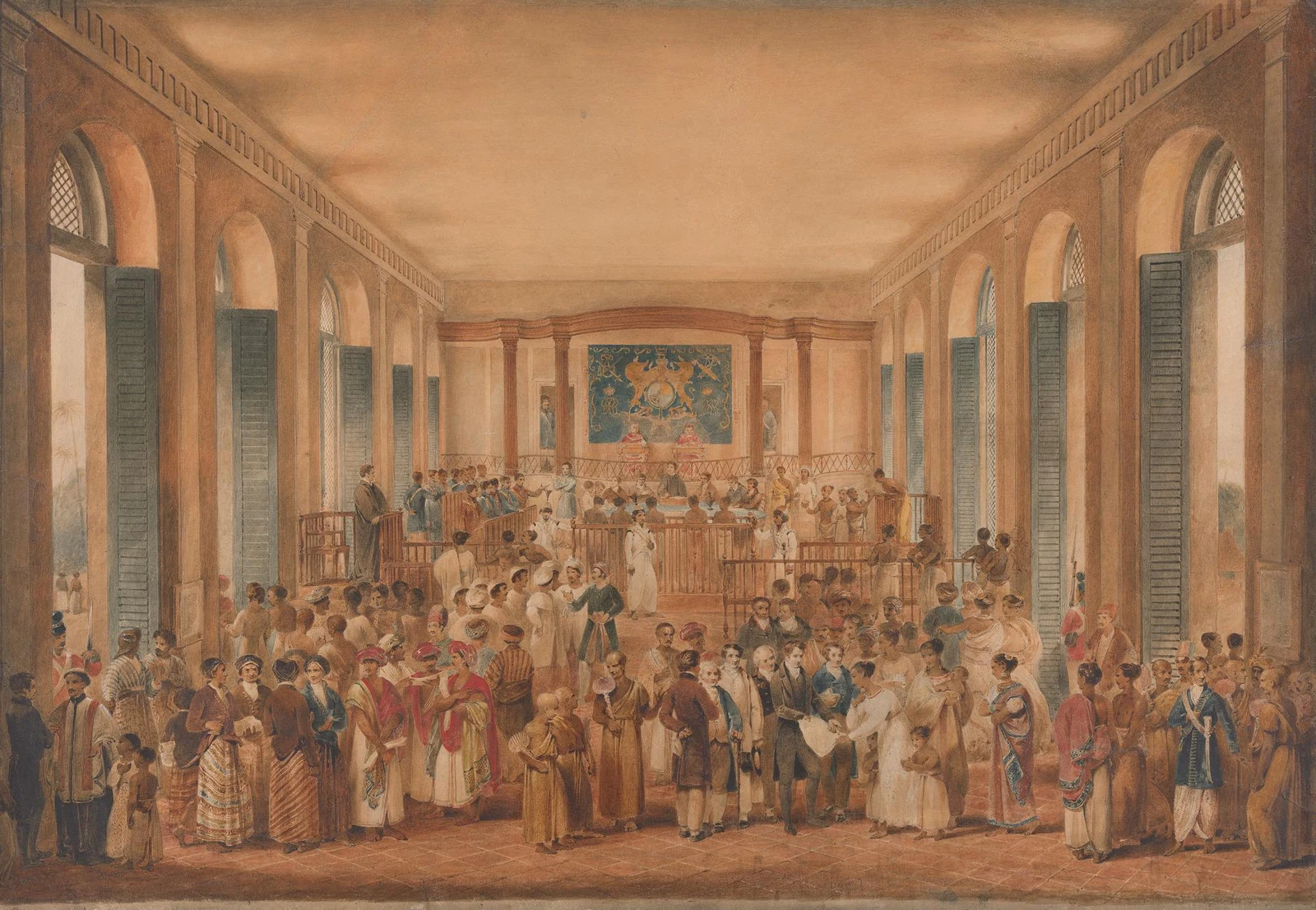 James Stephanoff: The Supreme Court of Judicature in the Island of Ceylon.