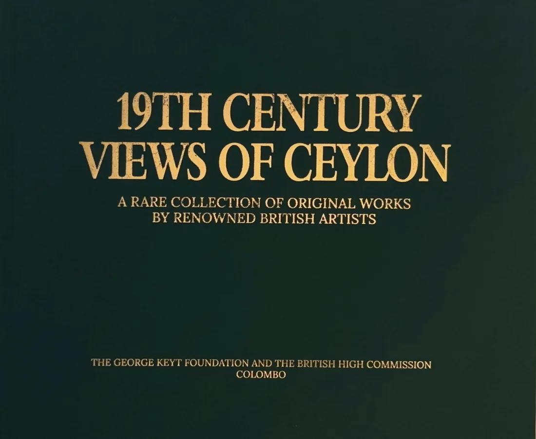 Cover of the exhibition catalogue, 19th Century Views of Ceylon.